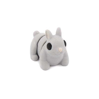 Articulated Grey Rabbit – 3D-Printed Sensory Fidget