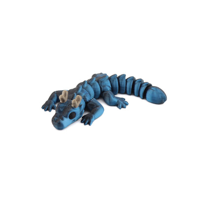 Articulated Phantom Black Baby Dragon – 3D-Printed Sensory Fidget
