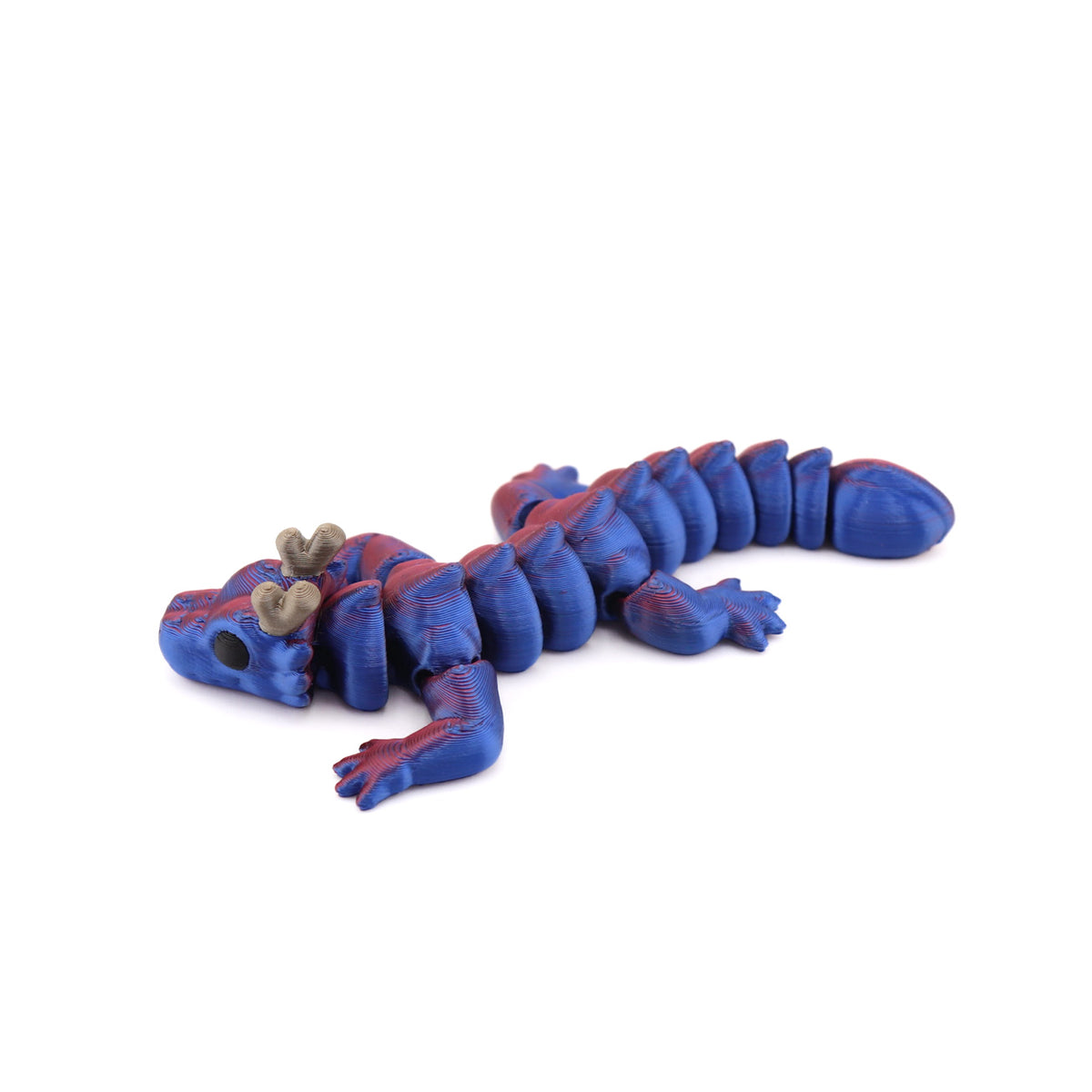 Articulated Midnight Baby Dragon – 3D-Printed Sensory Fidget