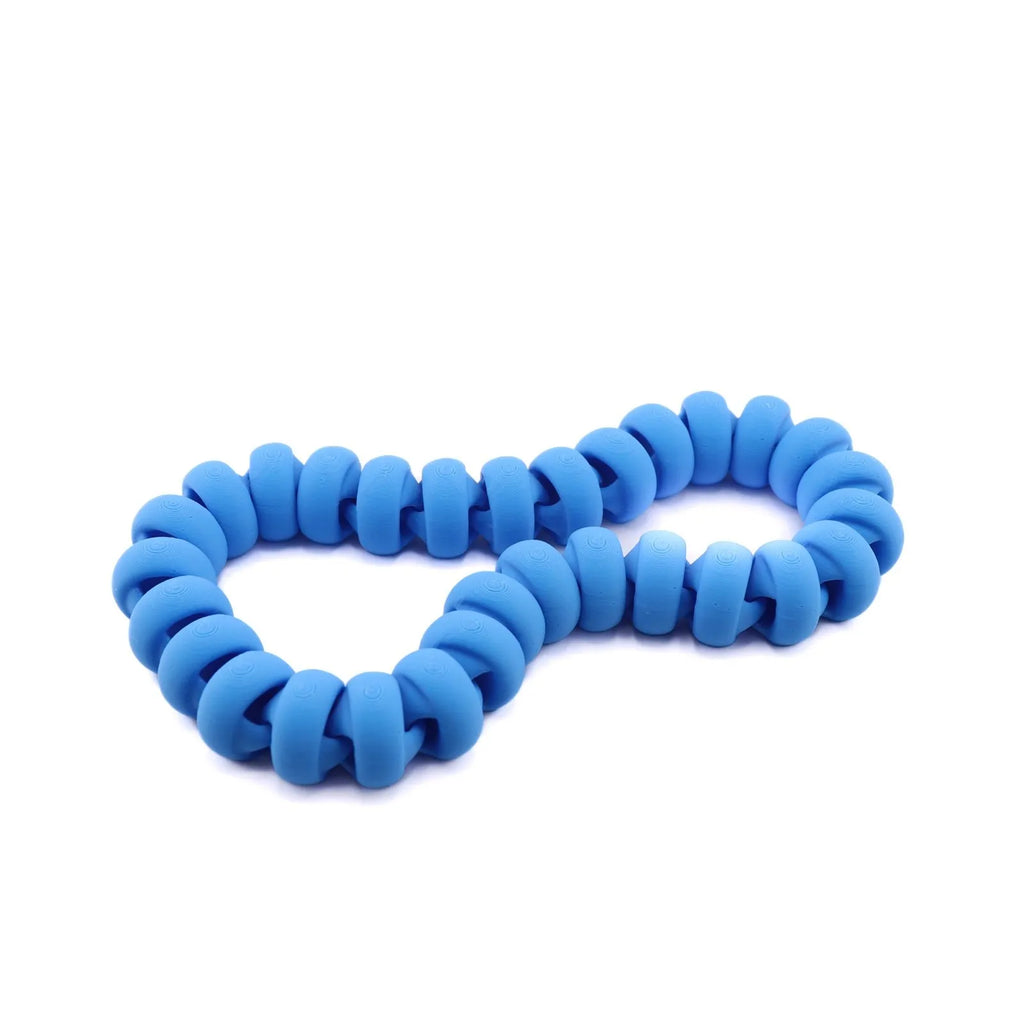 Sensory Loop Blue – Flexible Beaded Fidget Bracelet