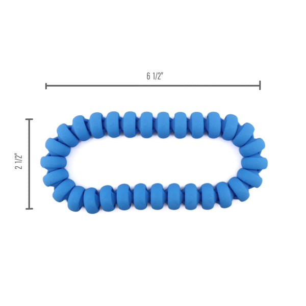 Sensory Loop Blue – Flexible Beaded Fidget Bracelet