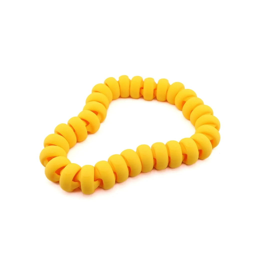 Sensory Loop Yellow – Flexible Beaded Fidget Bracelet
