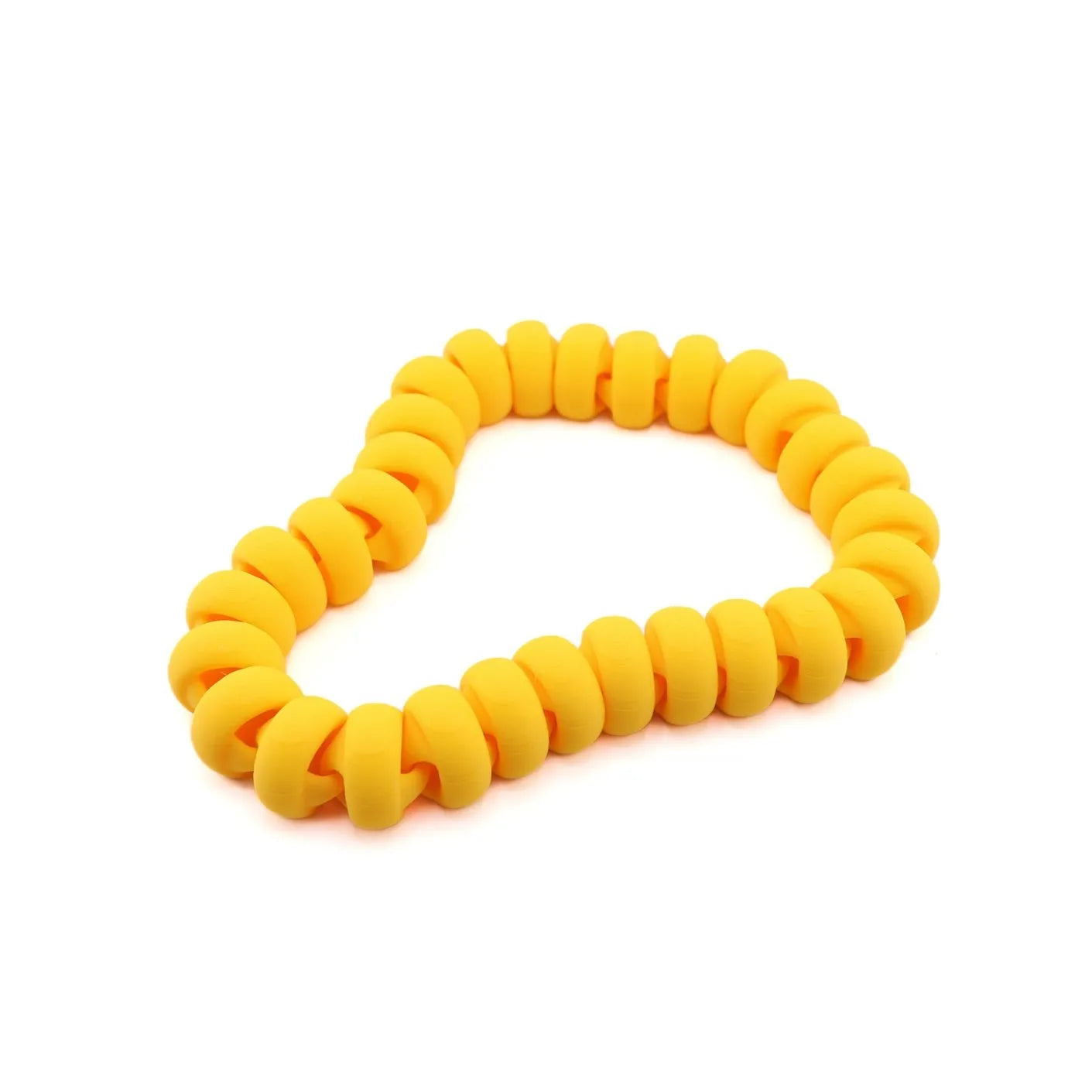 Sensory Loop Yellow – Flexible Beaded Fidget Bracelet