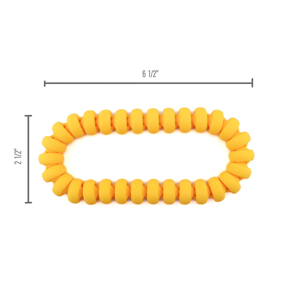 Sensory Loop Yellow – Flexible Beaded Fidget Bracelet
