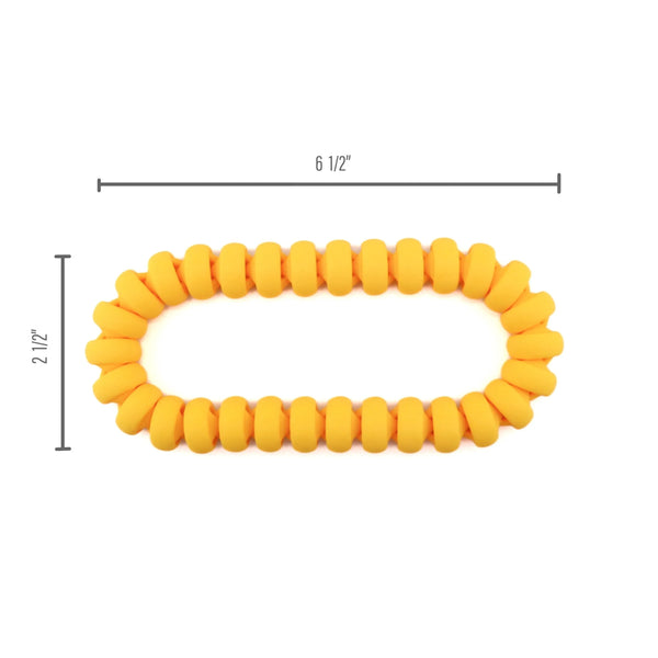 Sensory Loop Yellow – Flexible Beaded Fidget Bracelet