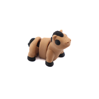 Articulated Brown Horse – 3D-Printed Sensory Fidget