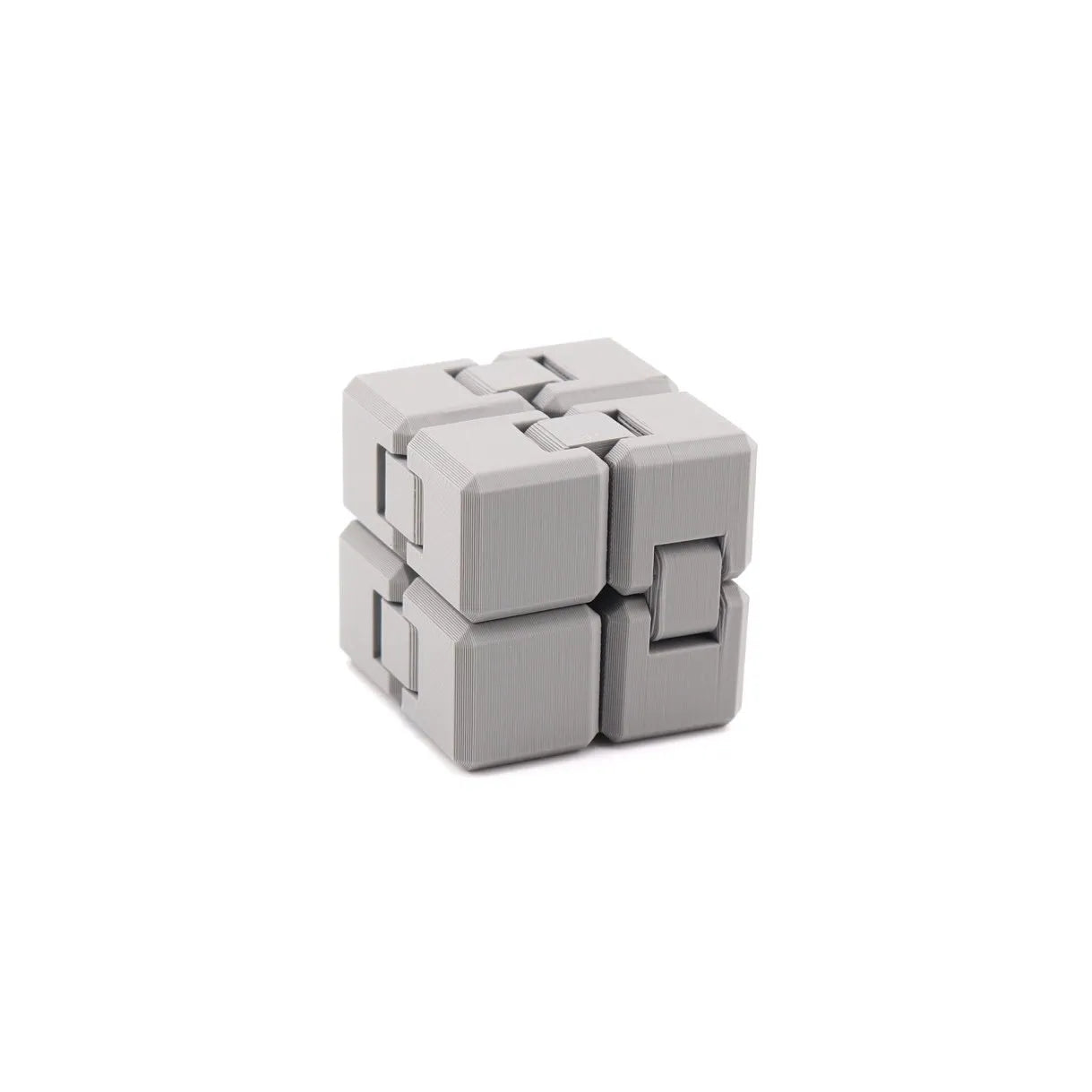 Grey Infinity Cube – 3D-Printed Sensory Fidget
