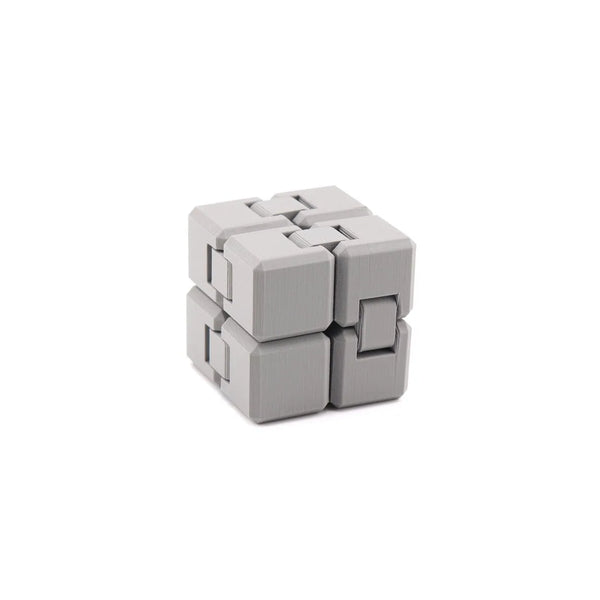 Grey Infinity Cube – 3D-Printed Sensory Fidget