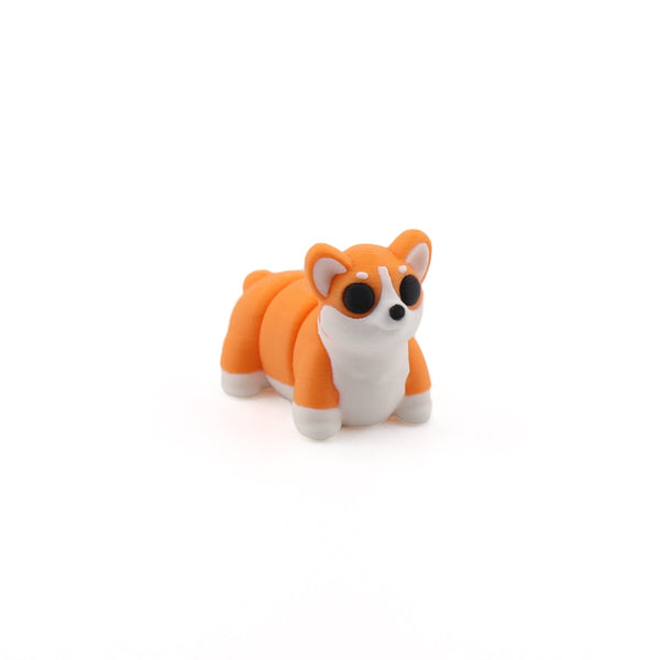 Corgi articulé – Jouet sensoriel anti-stress imprimé en 3D