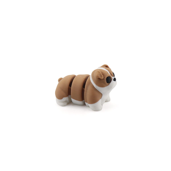 Bulldog articulé – Fidget sensoriel imprimé en 3D