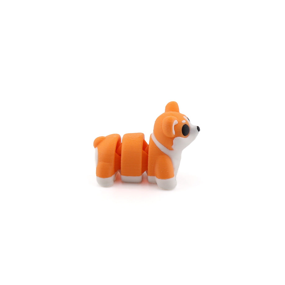 Corgi articulé – Jouet sensoriel anti-stress imprimé en 3D