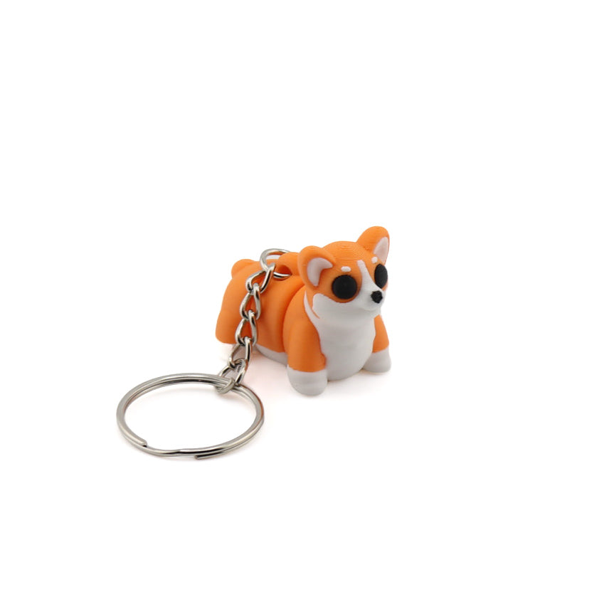 Porte-clés Corgi – Accessoire sensoriel imprimé en 3D