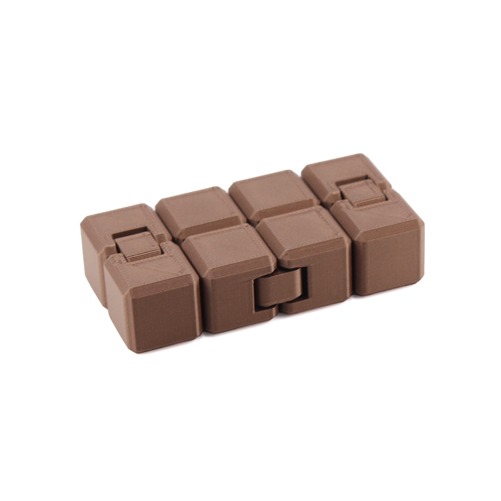 Bronze Infinity Cube – 3D-Printed Sensory Fidget