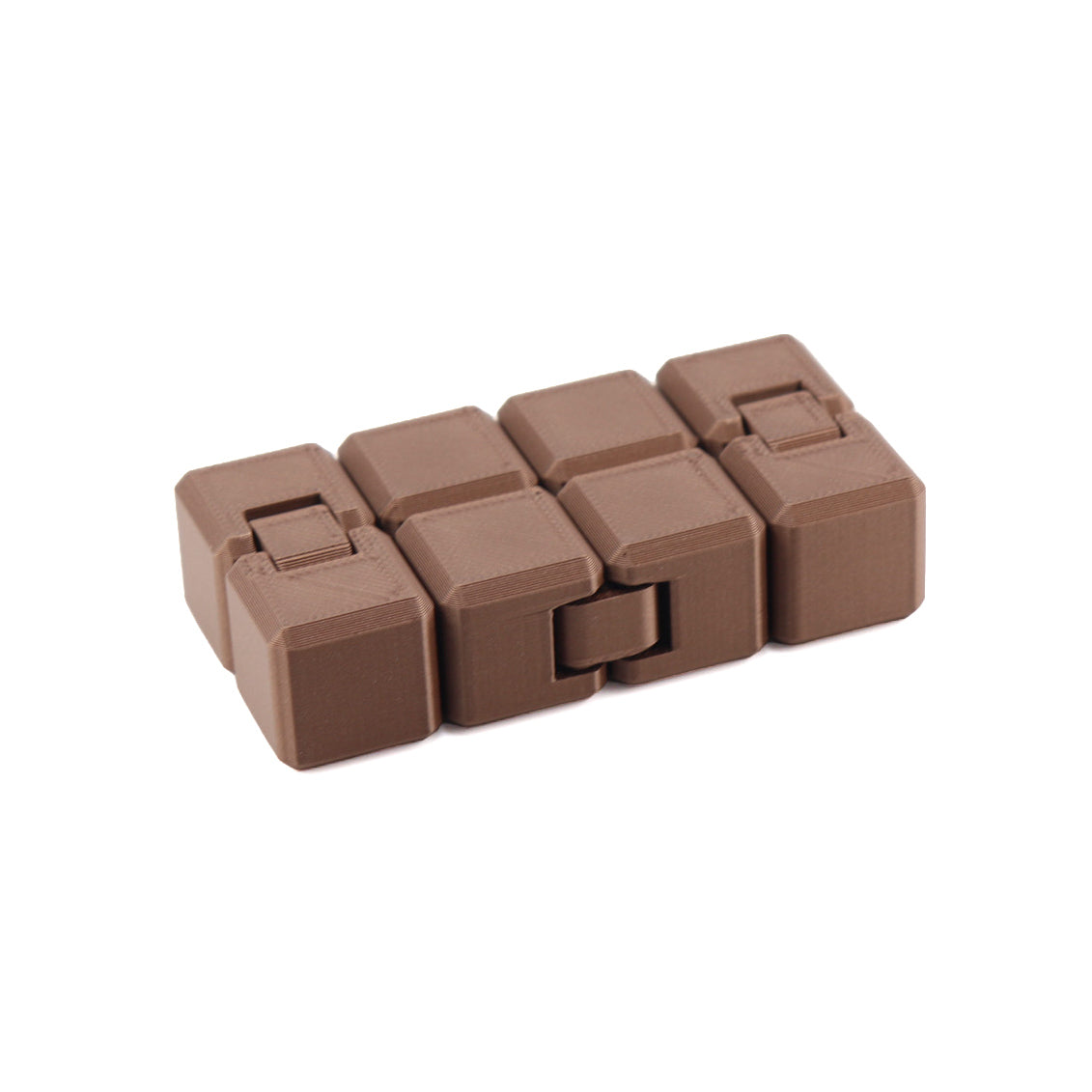 Bronze Infinity Cube – 3D-Printed Sensory Fidget