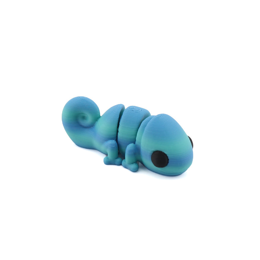 Caméléon Articulé – Jouet Sensoriel Fidget Imprimé en 3D