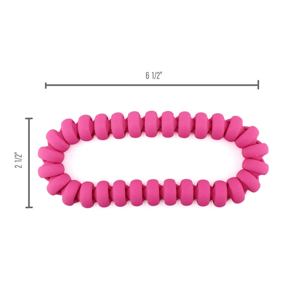Boucle sensorielle bleue – Bracelet anti-stress flexible à perles
