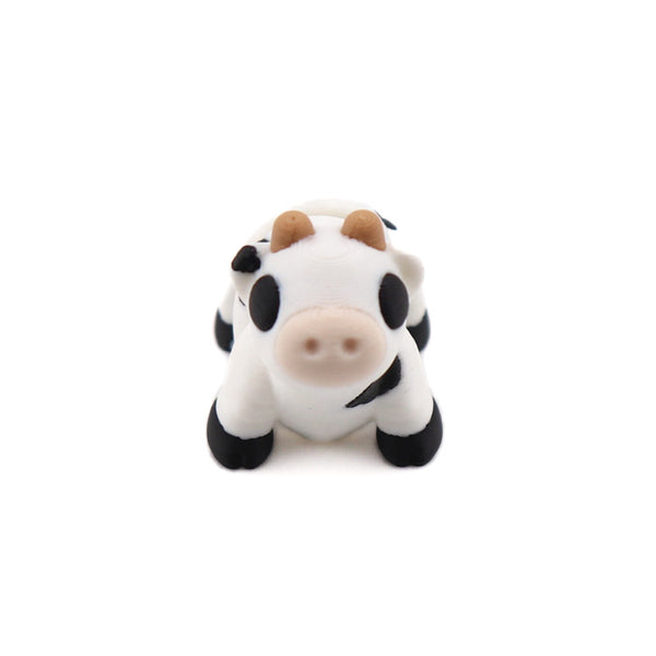 Articulated White Cow – 3D-Printed Sensory Fidget