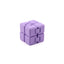 Cube infini violet – Jouet sensoriel imprimé en 3D