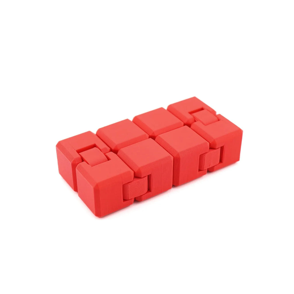 Red Infinity Cube – 3D-Printed Sensory Fidget