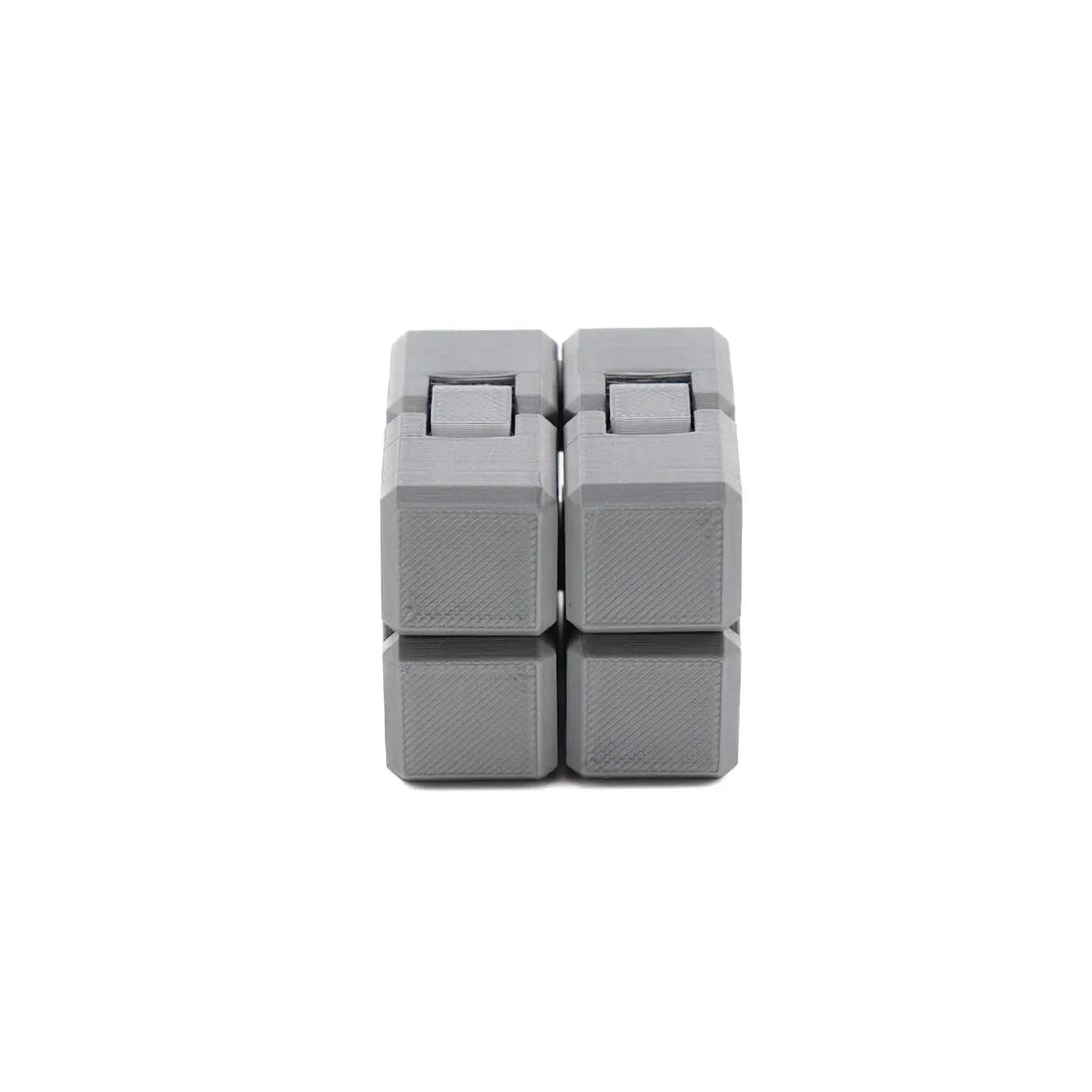 Cube infini argenté – Fidget sensoriel imprimé en 3D Image secondaire du produit