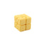 Cube infini jaune – Fidget sensoriel imprimé en 3D