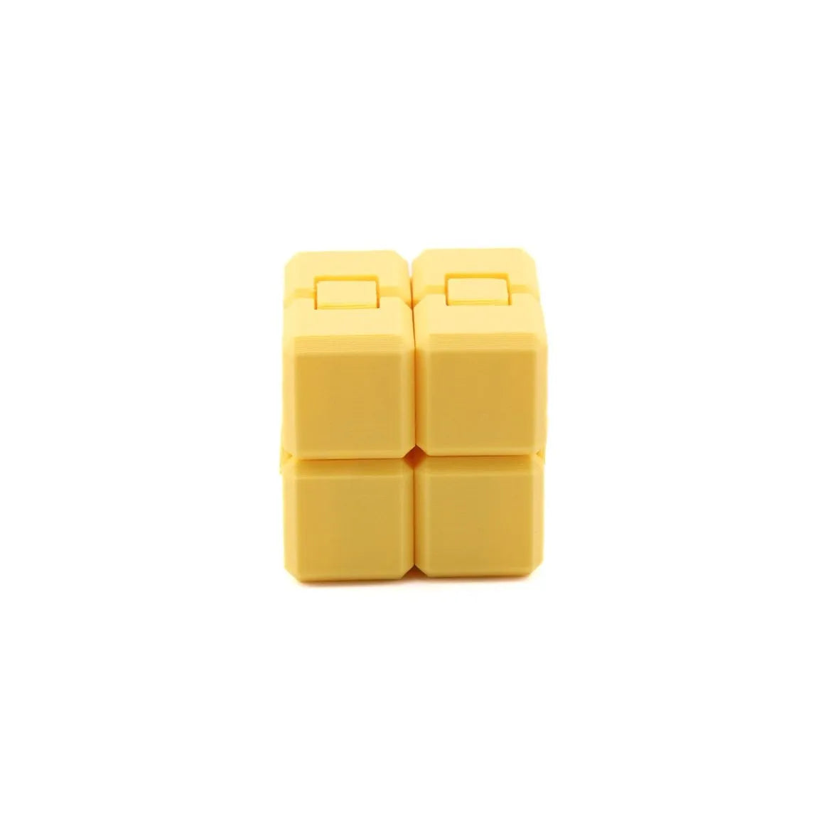 Cube infini jaune – Fidget sensoriel imprimé en 3D Image secondaire du produit