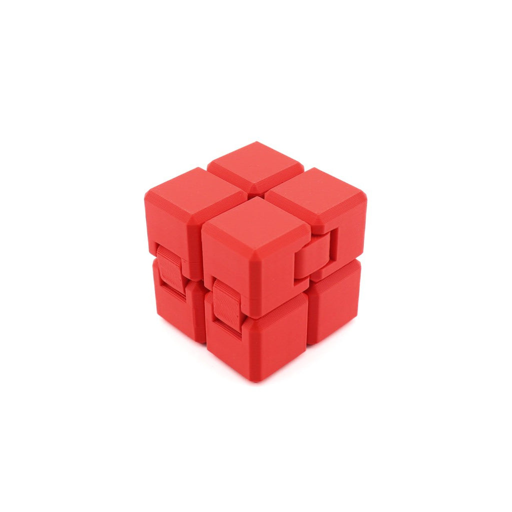 Red Infinity Cube – 3D-Printed Sensory Fidget