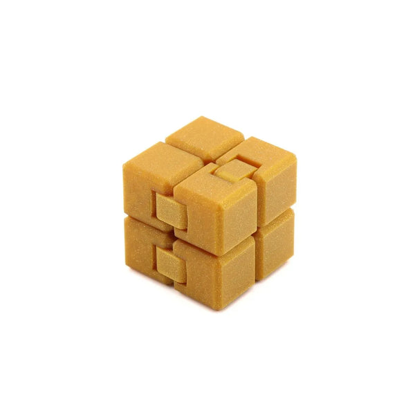 Sparkle Gold Infinity Cube – 3D-Printed Sensory Fidget