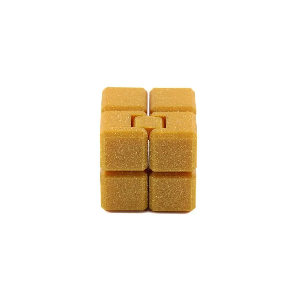 Sparkle Gold Infinity Cube – 3D-Printed Sensory Fidget